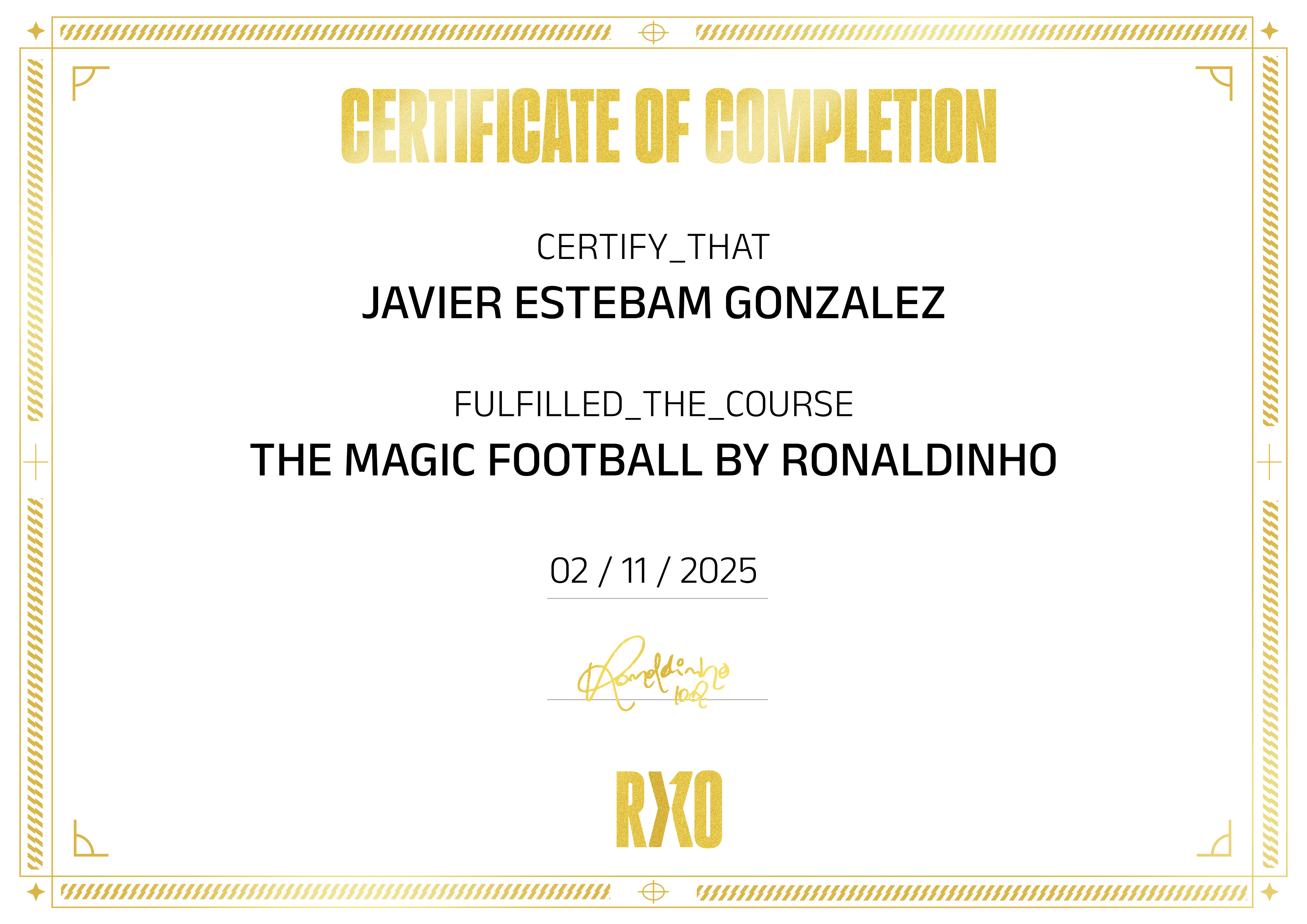 Certificado Premium Manual do Bruxo